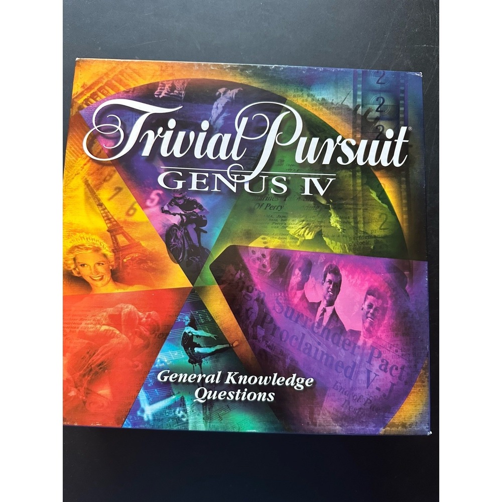 TRIVIAL PURSUIT Genus IV Edition Board Trivia Game Parker Brothers -  Vintage 96